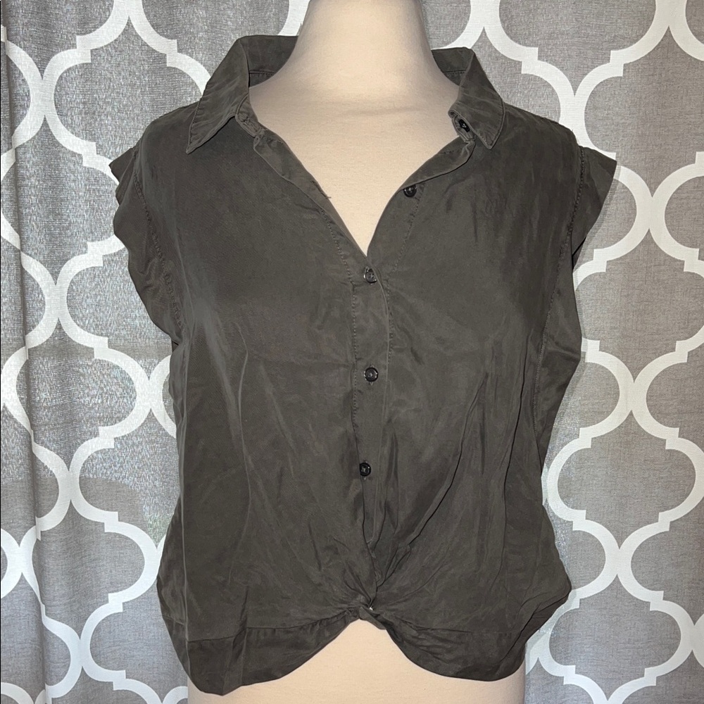 Evereve Olive Rachel Tencel Top